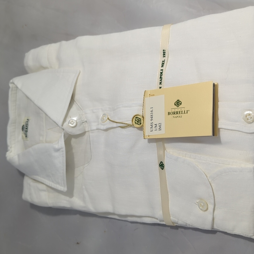 Luigi Borrelli Napoli Linen Button Down Shirt